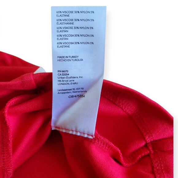 Anthropologie Maeve Sweetheart Ponte Top Red/White Size M NWT - Picture 12 of 12